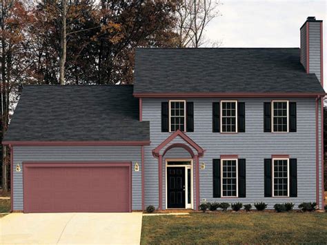 gray houses with metal roofs|black roof with gray siding.